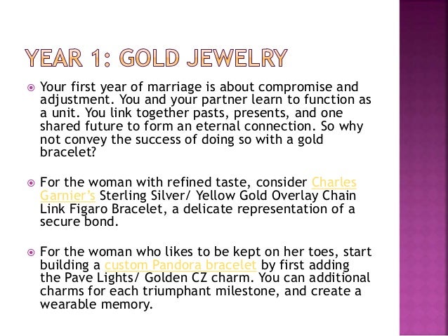the anniversary gift guide jewelry gift ideas by year