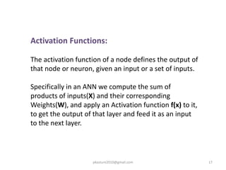 Neural Networks by Priyanka Kasture | PPTX