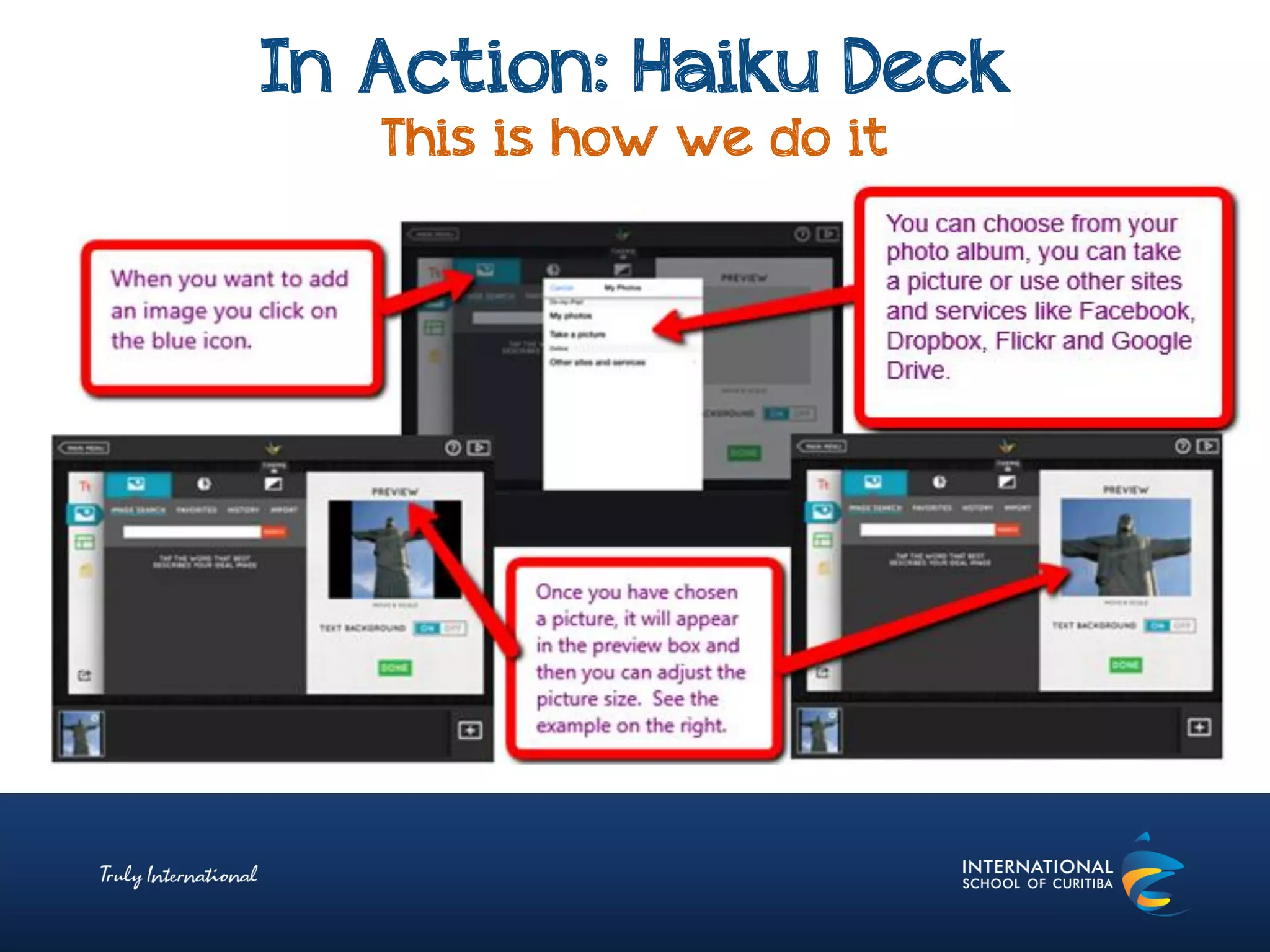 In Action: Haiku Deck
This is how we do it
 