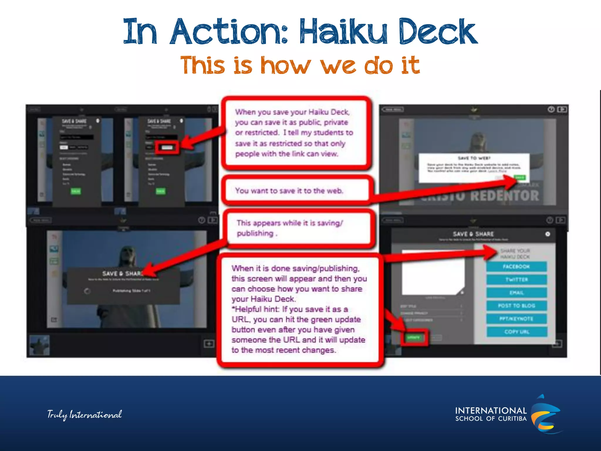 In Action: Haiku Deck
This is how we do it
 