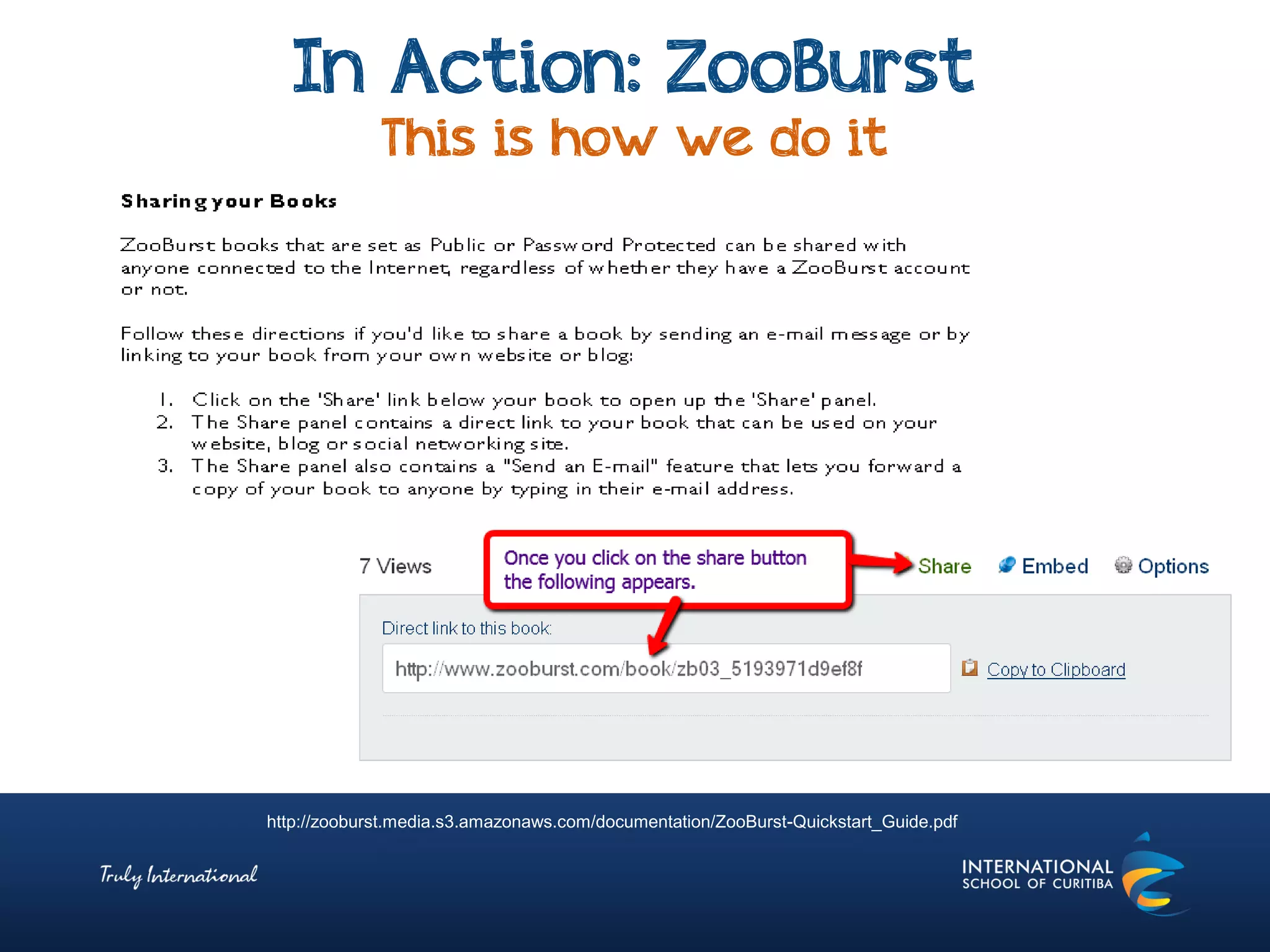 In Action: ZooBurst
This is how we do it
http://zooburst.media.s3.amazonaws.com/documentation/ZooBurst-Quickstart_Guide.pdf
 