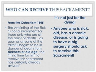annointing of the sick.ppt healing catechisis | PPT