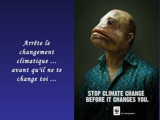 Arrête le changement climatique ... avant qu'il ne te change toi ... 