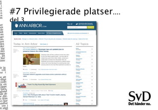 #7 Privilegierade platser....
del 3
 