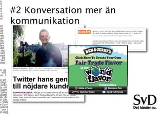 #2 Konversation mer än
kommunikation
 