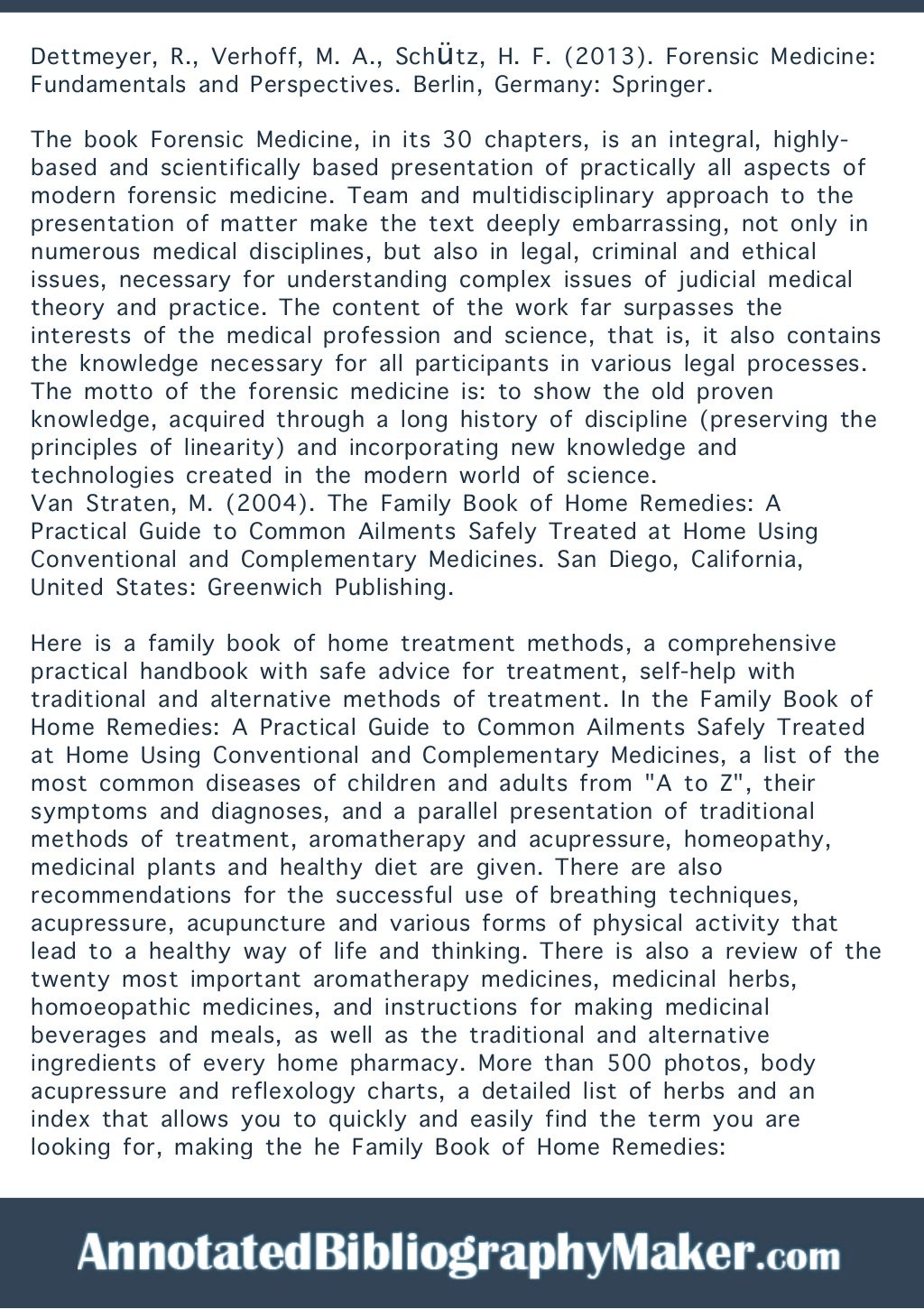 Annotated Bibliography Example Apa Nursing