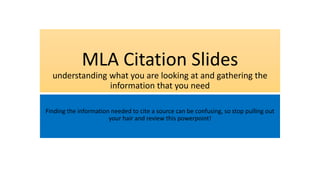 Annotated Mla Citation Pages Annotated Mla Citation Pages