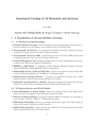 🤖 the ultimate list of ai & machine learning rss... Advanced AI Posts Description. https://tinyurl.com/AI-Catalog to access ...
