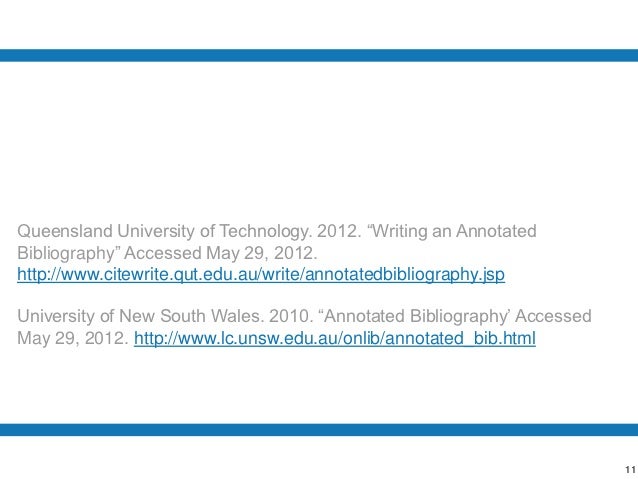 Annotated bibliography example picture