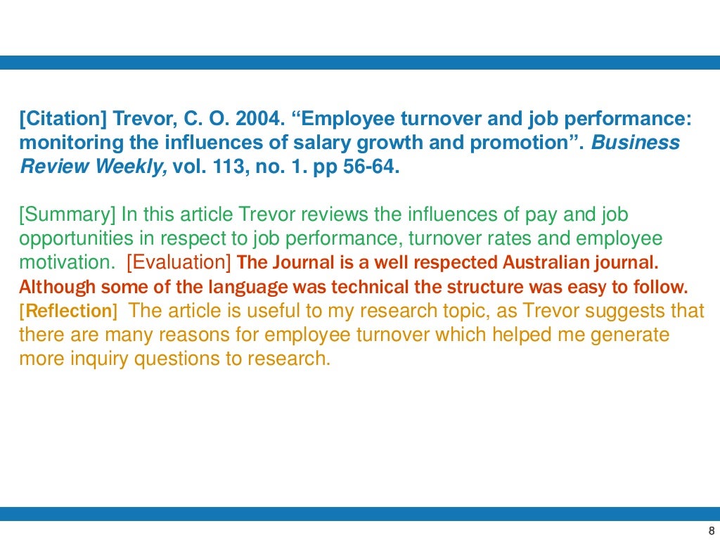 How to do a annotated bibliography picture