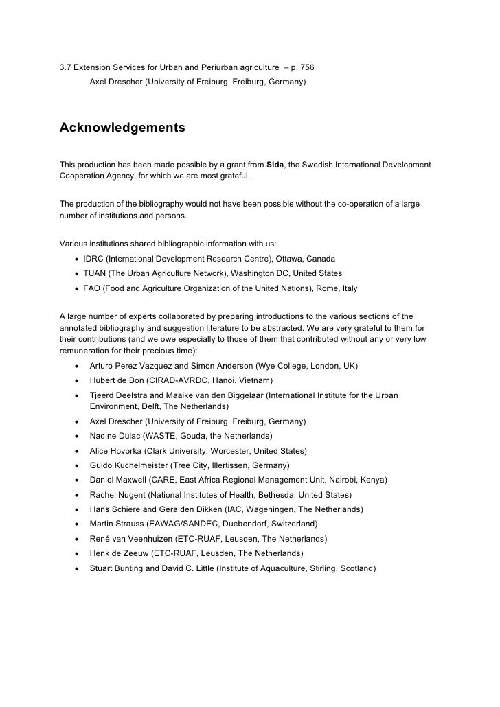 annotated bibliography on urban agriculture