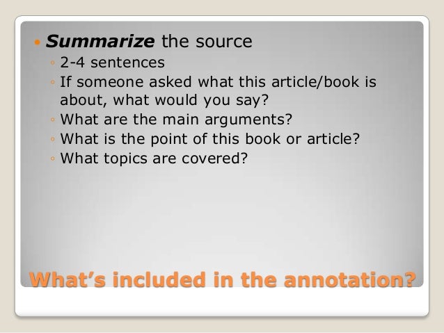 I want someone to do my annotated bibliography for me