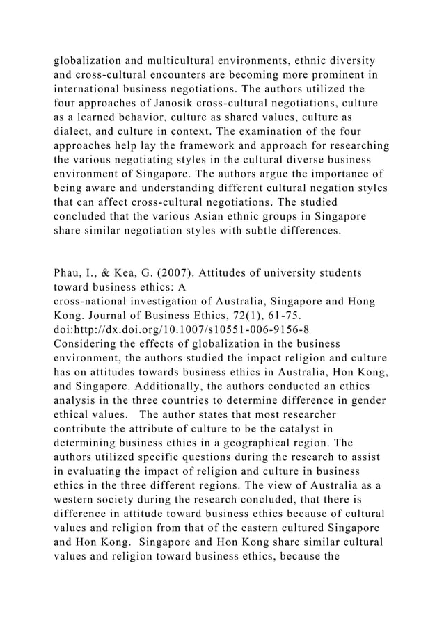 ANNOTATED BIBLIOGRAPHY CULTURAL ANALYSIS OF SINGAPORESha.docx
