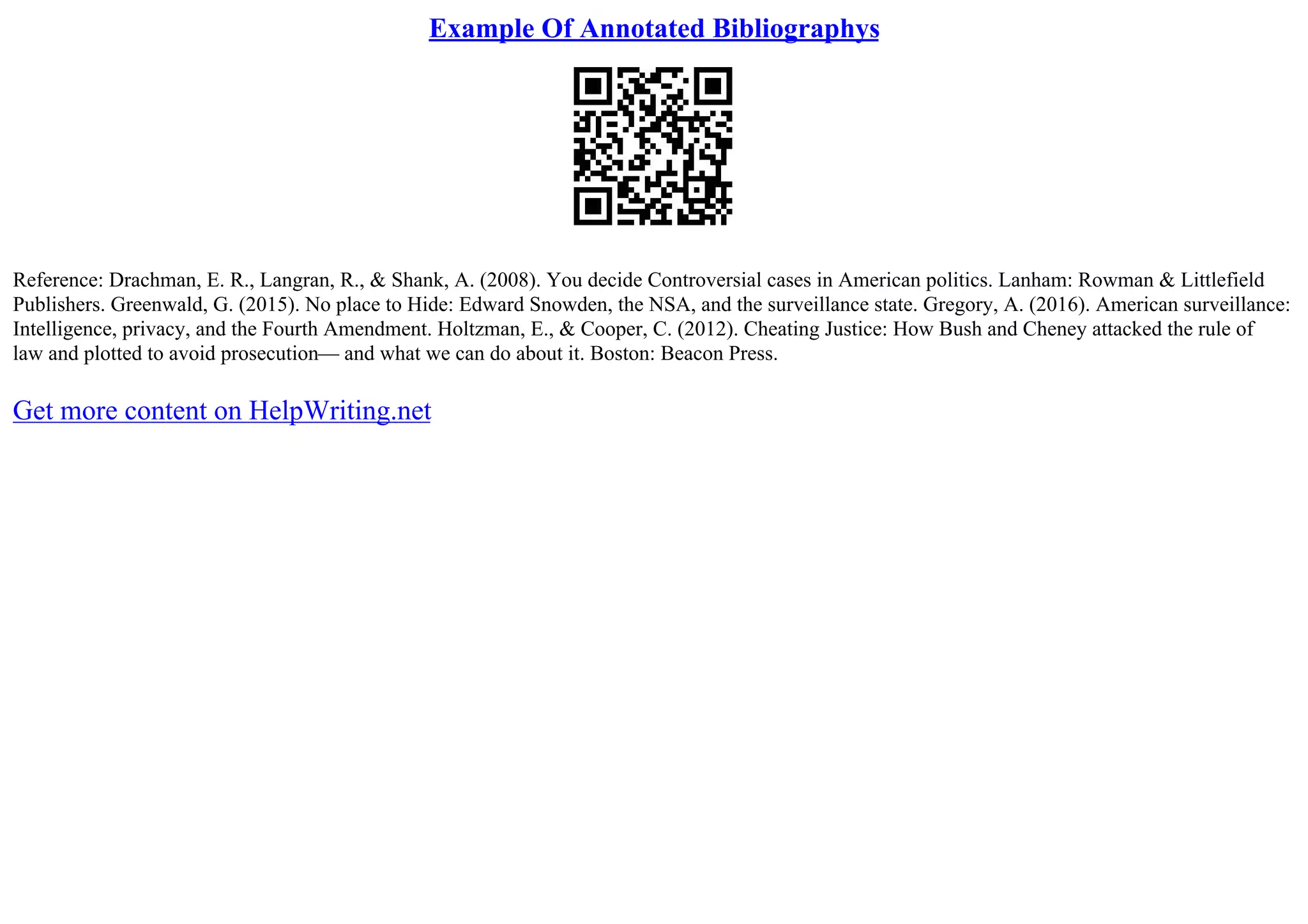 Annotated Bibliography Examples | PDF | Educational Assessment | Education
