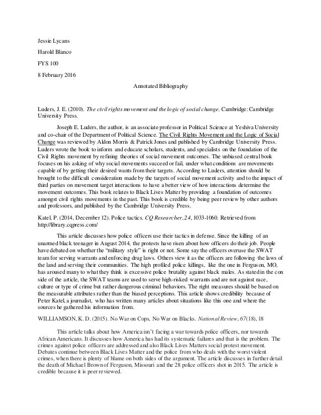 Annotated bibliography for vietnam war