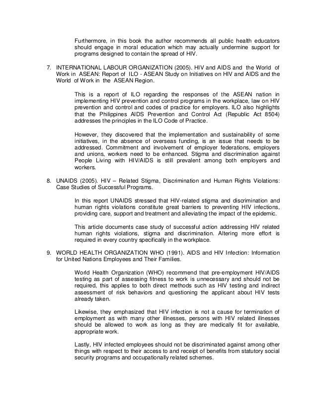 aids annotated bibliography The annotated bibliography describe sources that are core to a case study on the internal conflict that journalist face in the battlefield the researchers are professors concerned with journalism and the society. aids annotated bibliography The annotated bibliography describe sources that are core to a case study on the internal conflict that journalist face in the battlefield the researchers are professors concerned with journalism and the society.
