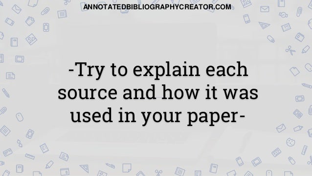 Writing an Annotated Bibliography | Writing Advice annotated bibliography writing services ca