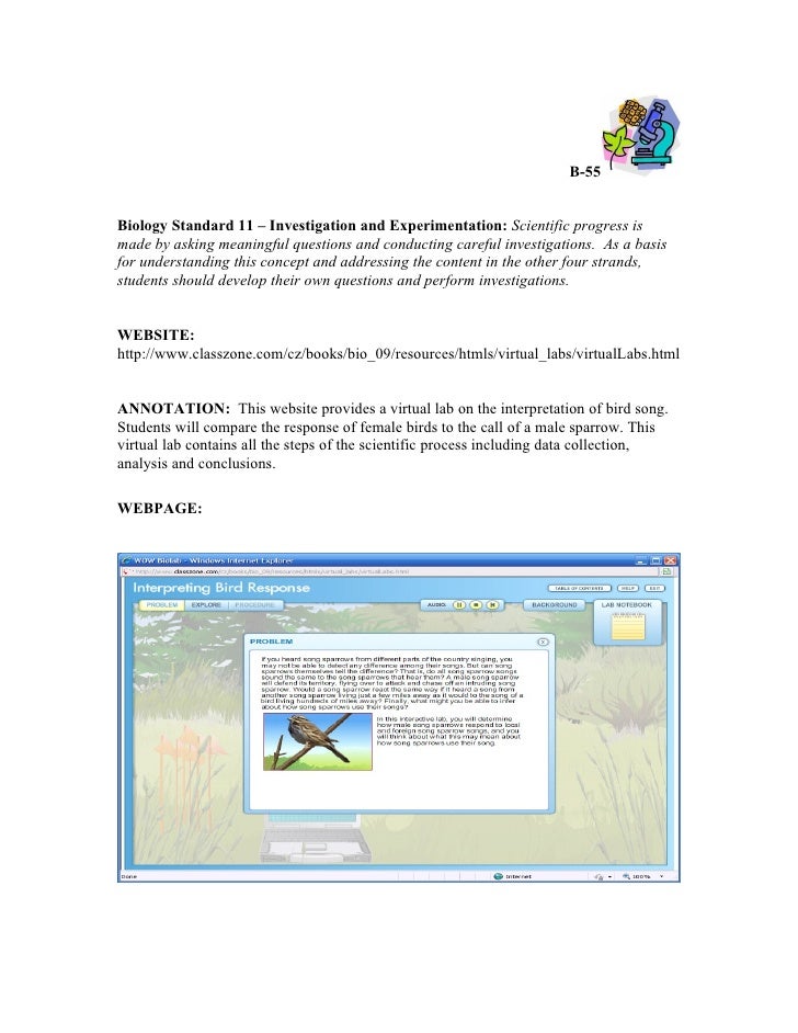 Annotated Biology Technology Resources