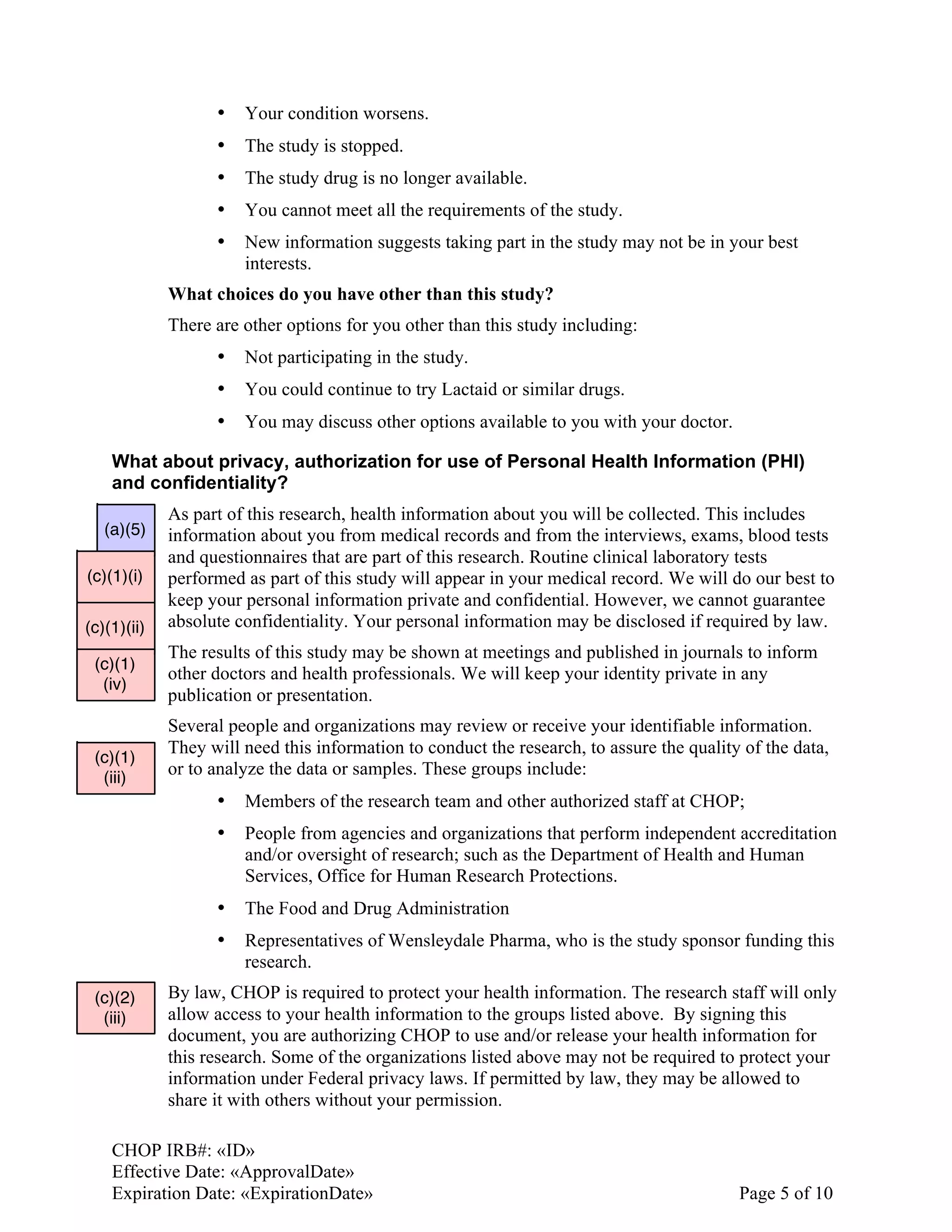Annotated Research Consent Form