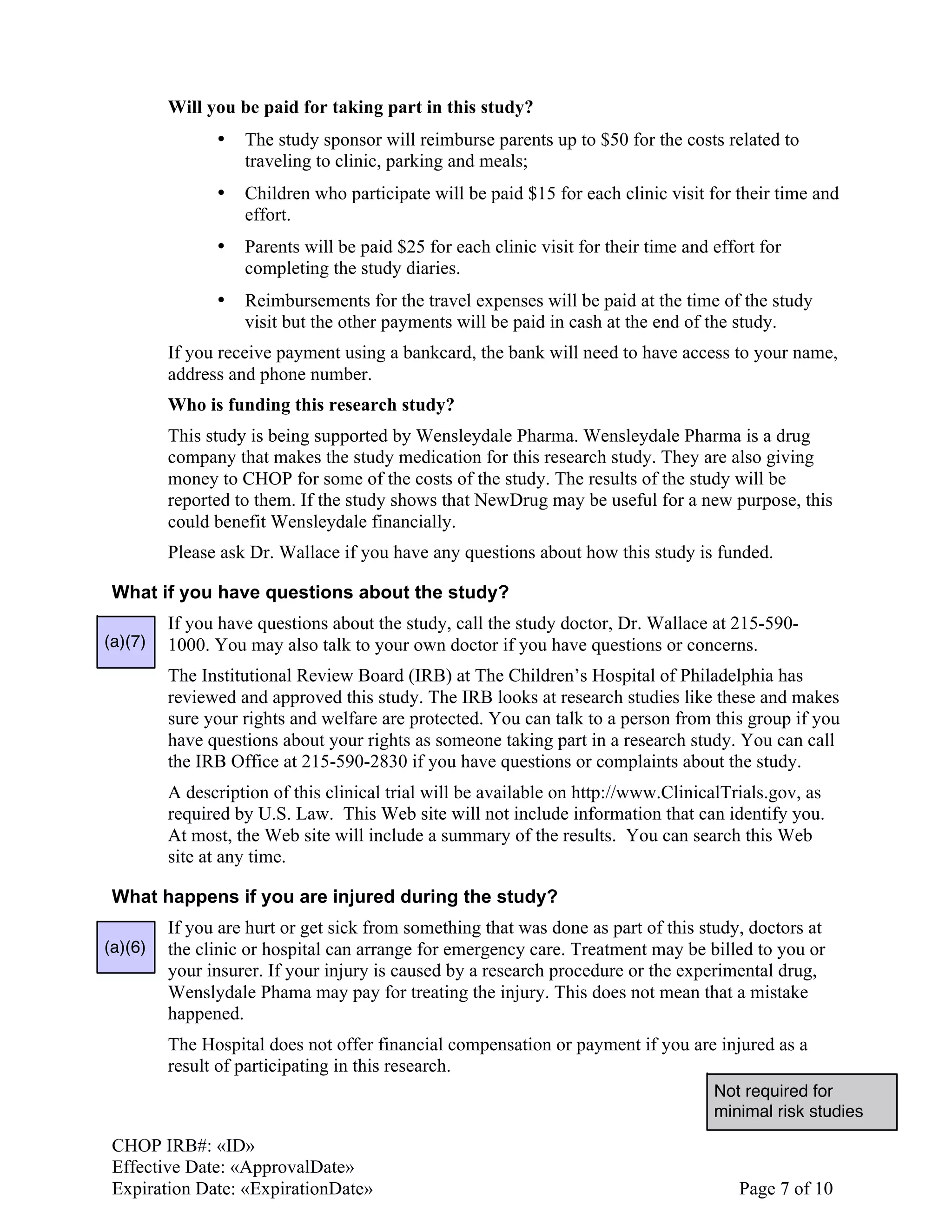 Annotated Research Consent Form