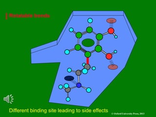 © Oxford University Press, 2013
Different binding site leading to side effects
Rotatable bonds
 