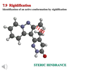 © Oxford University Press, 2013
7.9 Rigidification
Identification of an active conformation by rigidification
STERIC HINDRANCE
 
