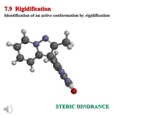 © Oxford University Press, 2013
7.9 Rigidification
Identification of an active conformation by rigidification
STERIC HINDRANCE
 