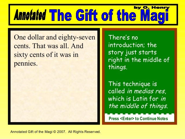 Annotated O Henry Gift Of The Magi With In Slide Questions And Writi 