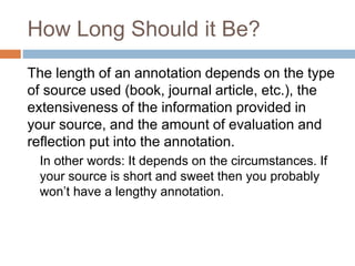 Annotated References | PPT | Free Download