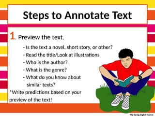 Mastering Text Annotation for Deeper Reading Comprehension | PPTX