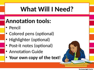 Mastering Text Annotation for Deeper Reading Comprehension | PPTX