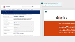 Annotating designs for accessibility | PPTX