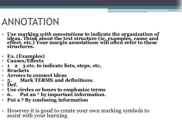 Annotation notes[1]