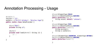 Annotations in Java | PPTX