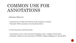 Annotations in Java Why are they important.pptx