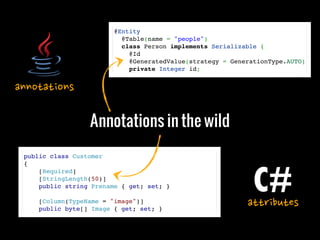 Annotations in PHP - ConFoo 2013