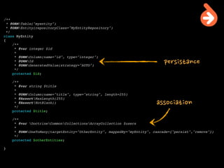-- In Code Speak --


“An annotation describes behavior of code and
     affects your application in runtime.”


 “Annotations do not directly affect program
                semantics”
            just	
 