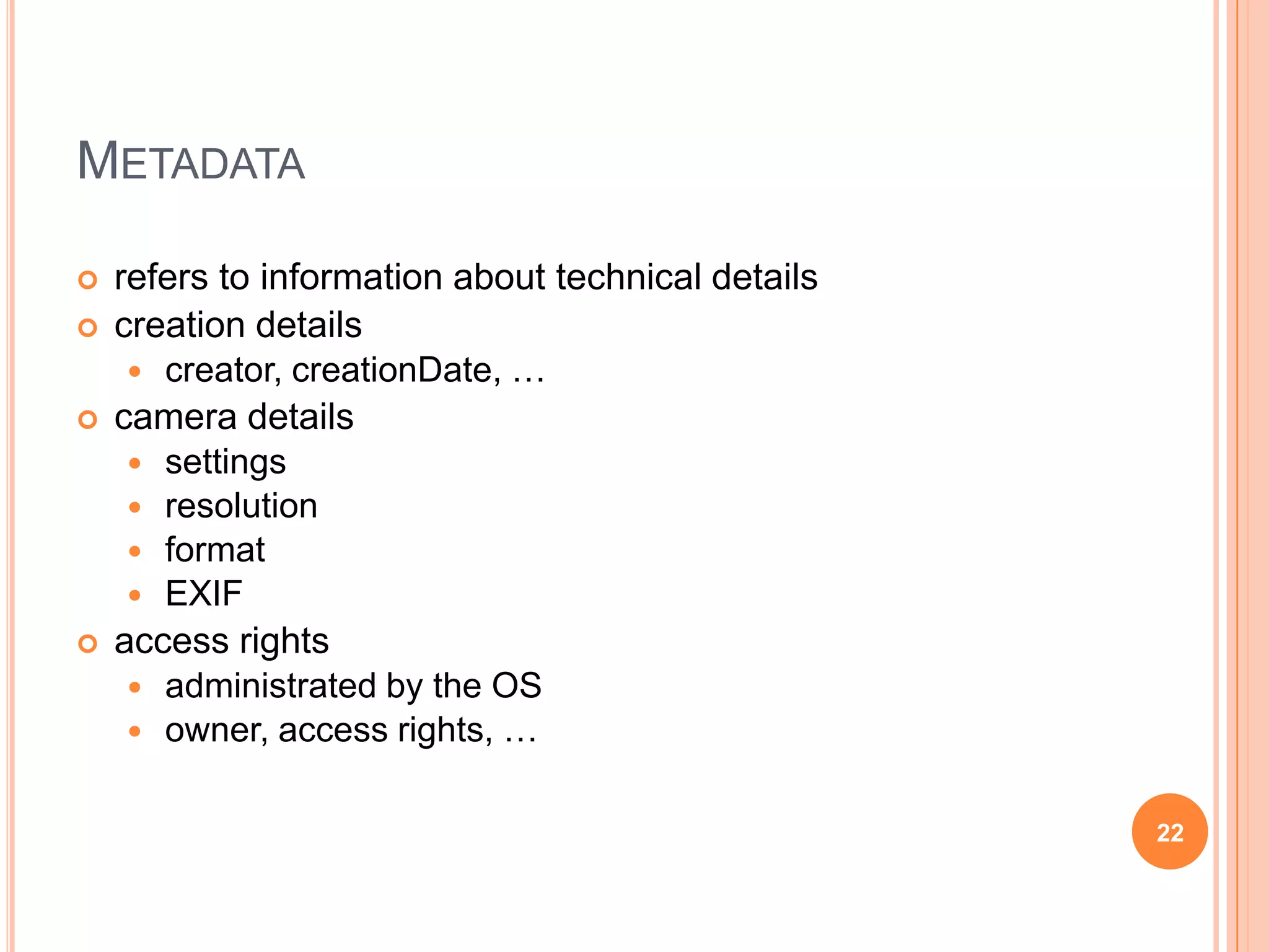 KIM platformThe automatic semantic annotation is seen as a named-entity recognition (NER) and annotation process.The traditional flat NE type sets consist of several general types (such as Organization, Person, Date, Location, Percent, Money). In KIM the NE type is specified by reference to an ontology.The semantic descriptions of entities and relations between them are kept in a knowledge base (KB) encoded in the KIM ontology and residing in the same semantic repository. Thus KIM provides for each entity reference in the text (i) a link (URI) to the most specific class in the ontology and (ii) a link to the specific instance in the KB. Each extracted NE is linked to its specific type information (thus Arabian Sea would be identified as Sea, instead of the traditional – Location).19