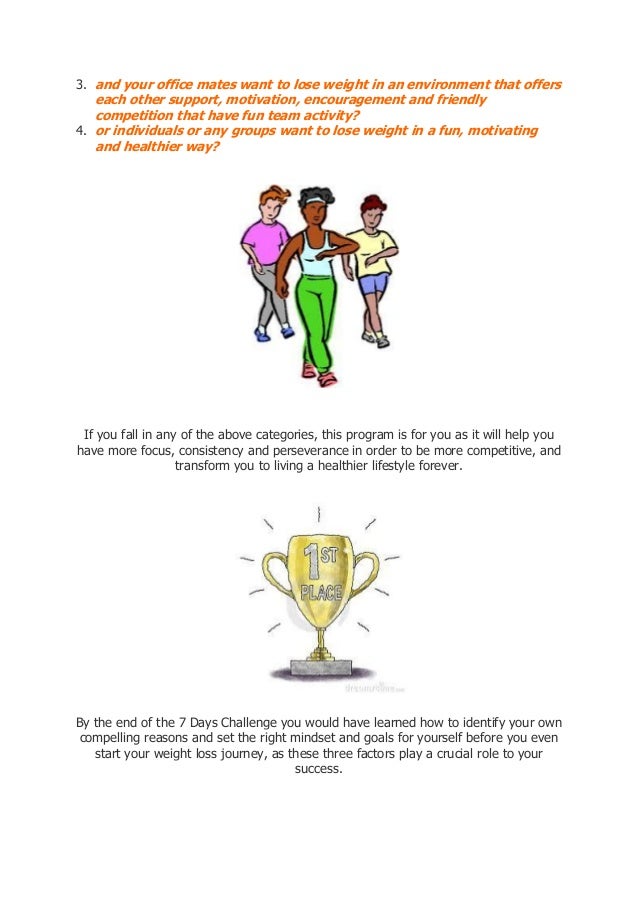 announcement launching date 7 days quick start weight loss 7 days weight loss challenge