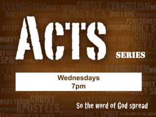 Series
Wednesdays
7pm
 