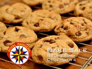 Bake Sale!
Wednesday!
December 4!

 