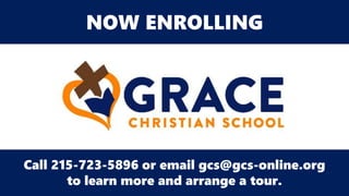 Call 215-723-5896 or email gcs@gcs-online.org
to learn more and arrange a tour.
NOW ENROLLING
 