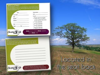 Located in
the seat back