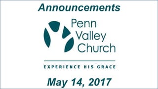 Announcements
May 14, 2017
 