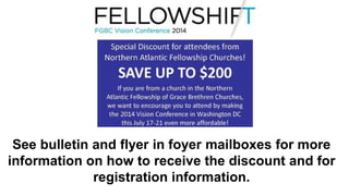 See bulletin and flyer in foyer mailboxes for more
information on how to receive the discount and for
registration information.
 