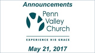Announcements
May 21, 2017
 