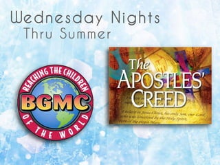 Wednesday Nights
Thru Summer
 