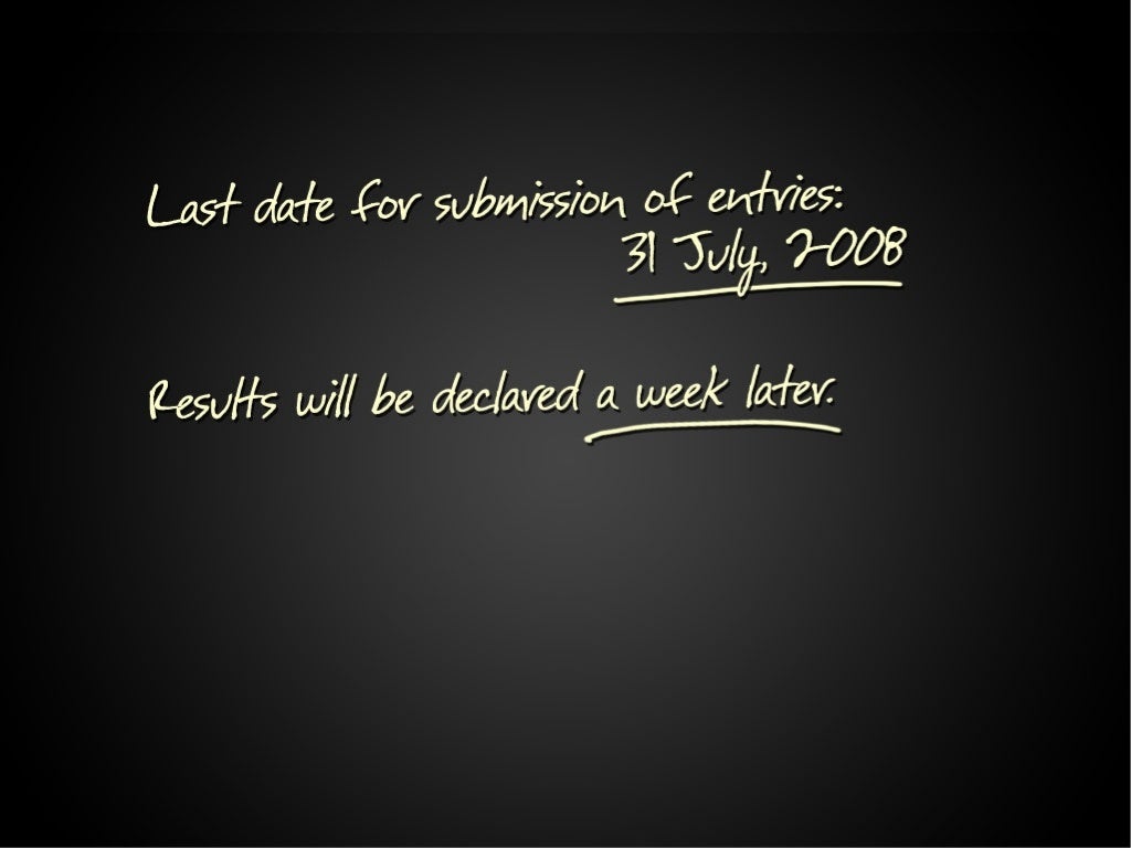 Last date for submission of