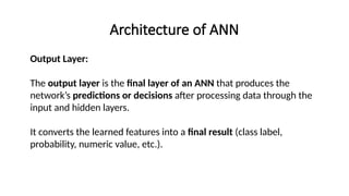 Output From Ann In Machine Learning ANN at its simplest (Deep Learning).pptx