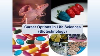 Career Options in Life Sciences
(Biotechnology)
 
